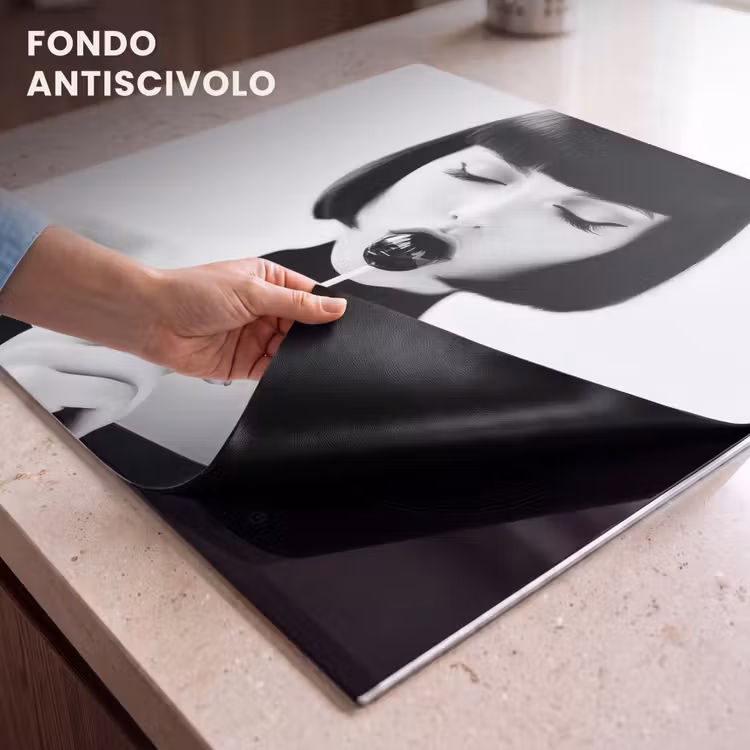Protezione piano induzione - Donna - Lolly - Nero - Bianco — 6