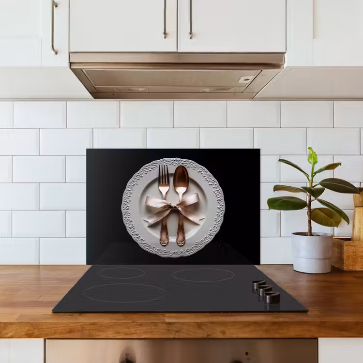 Paraschizzi cucina - Rosa - Fiocco - Posate — 3