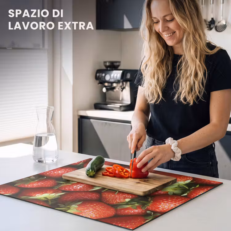 Protezione piano induzione - Fragola - Frutta - Rosso — 5