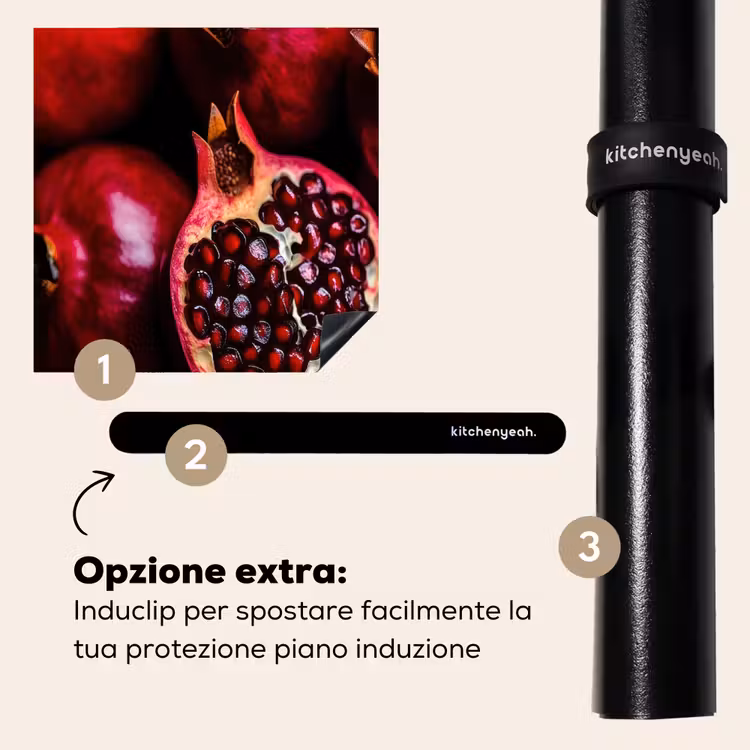 Protezione piano induzione - Melograno - Rosso - Frutta — 8