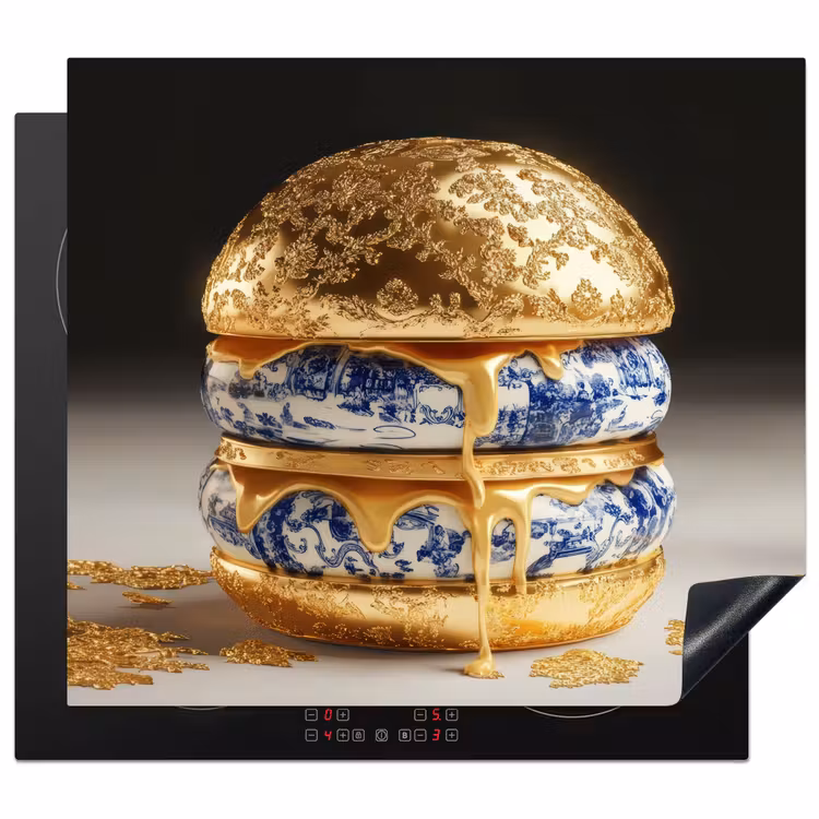 Protezione piano induzione - Blu Delft - Oro - Cittadino — 1