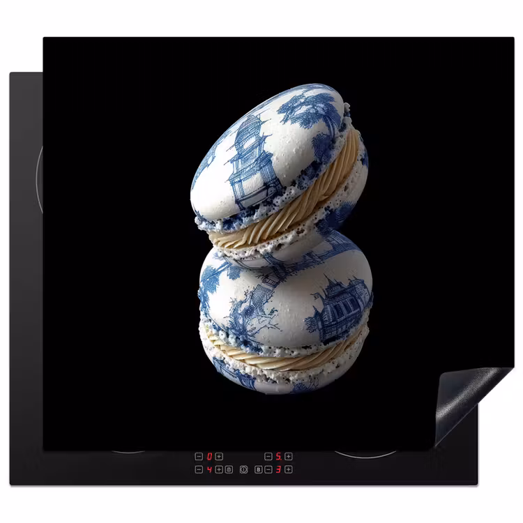 Protezione piano induzione - Cibo - Amaretti - Blu Delft - Biscotti — 1