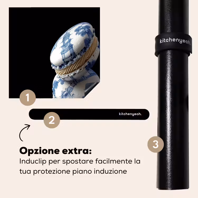 Protezione piano induzione - Cibo - Amaretti - Blu Delft - Biscotti — 8