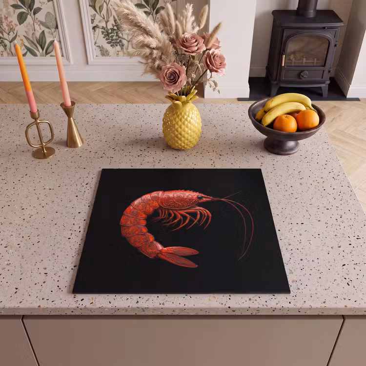 Protezione piano induzione - Gambero - Rosso - Animali — 3