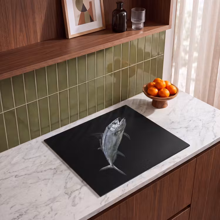 Protezione piano induzione - Sgombro - Pesce - Nero — 4