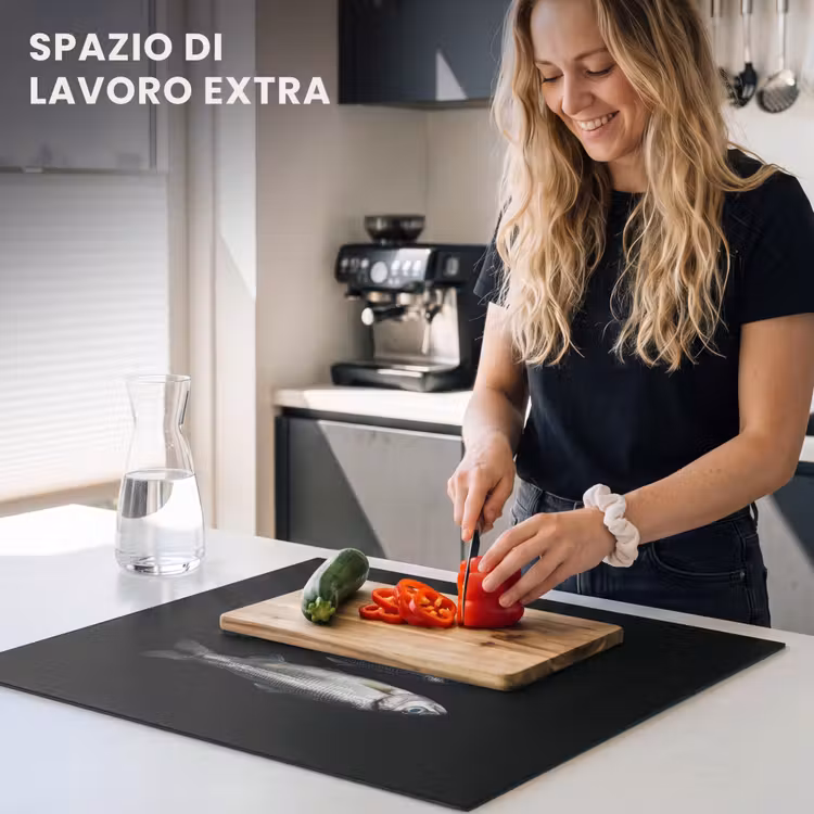 Protezione piano induzione - Aringa - Pesce - Nero — 5