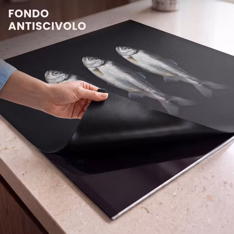 Protezione piano induzione - Aringa - Pesce - Nero — 6