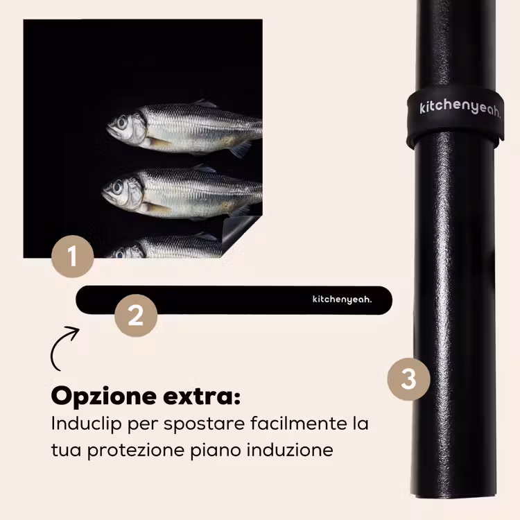 Protezione piano induzione - Aringa - Pesce - Nero — 8