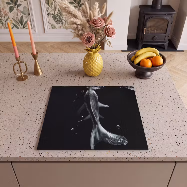 Protezione piano induzione - Koi - Pesce - Acqua - Nero — 3