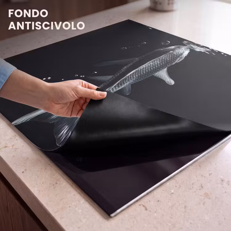 Protezione piano induzione - Koi - Pesce - Acqua - Nero — 6