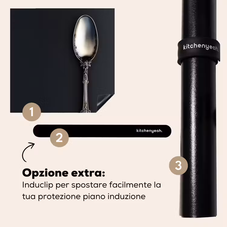 Protezione piano induzione - Cucchiaio - Argento - Metallo — 8