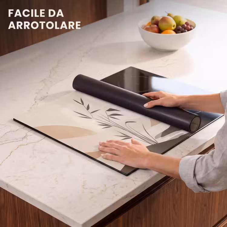 Protezione piano induzione - Japandi - Paesaggio - Beige — 7