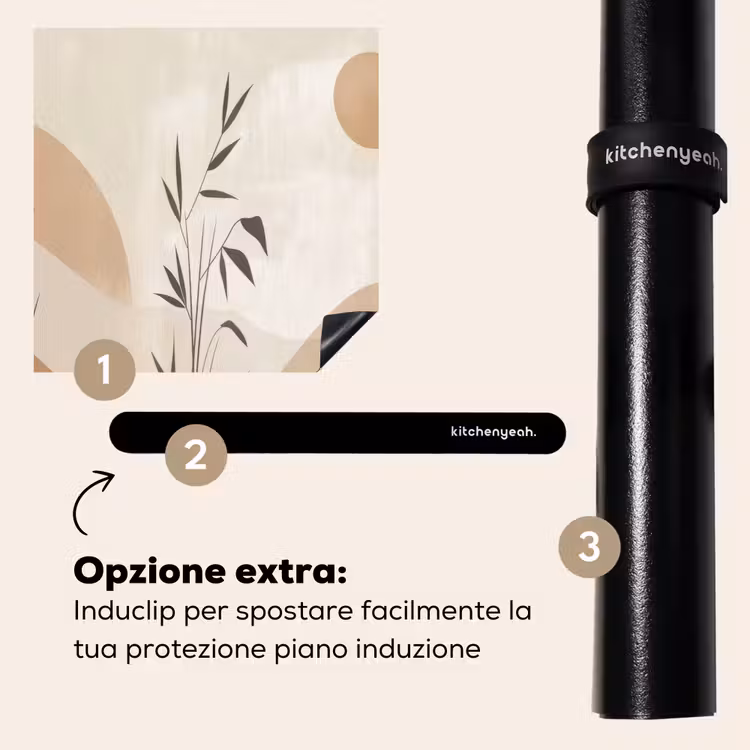 Protezione piano induzione - Japandi - Paesaggio - Beige — 8