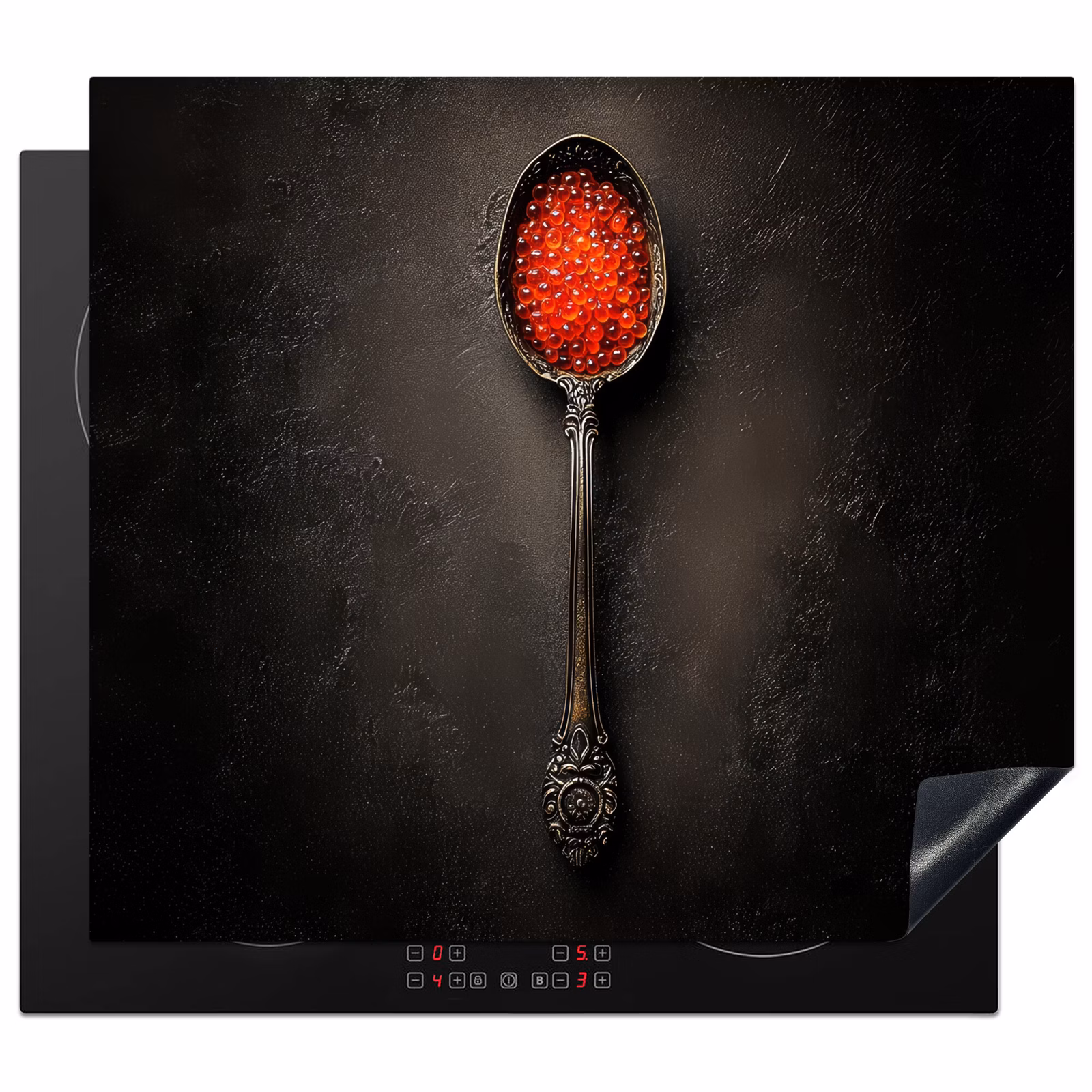 Protezione piano induzione - Nero - Cucchiaio - Caviale — 1