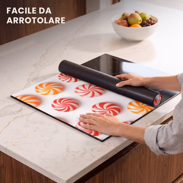 Protezione piano induzione - Caramelle - Modello - Rosso - Arancione — 7