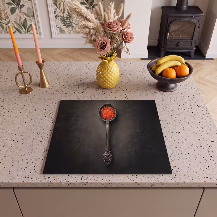 Protezione piano induzione - Nero - Cucchiaio - Caviale — 3