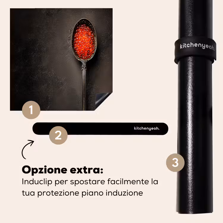 Protezione piano induzione - Nero - Cucchiaio - Caviale — 8