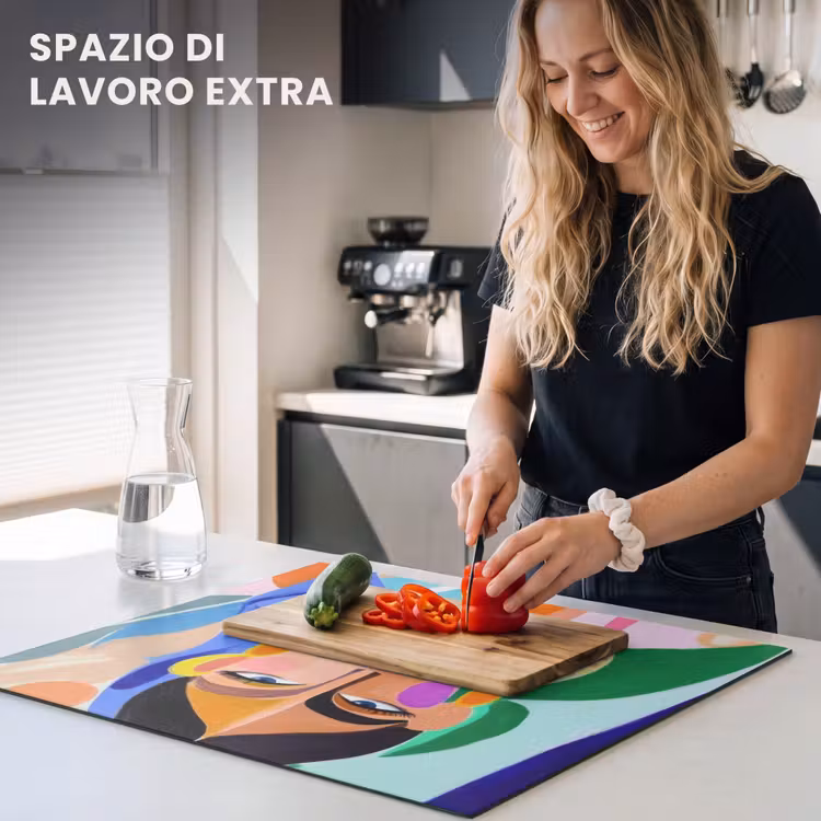 Protezione piano induzione - Ritratto - Donna - Moderno — 5