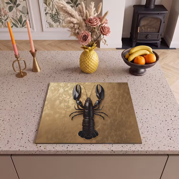 Protezione piano induzione - Cancro - Nero - Oro - Lusso — 3