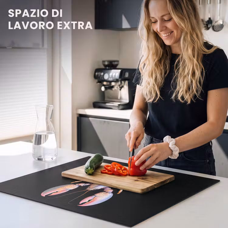 Protezione piano induzione - Cancro - Rosa - Morbido - Nero — 5