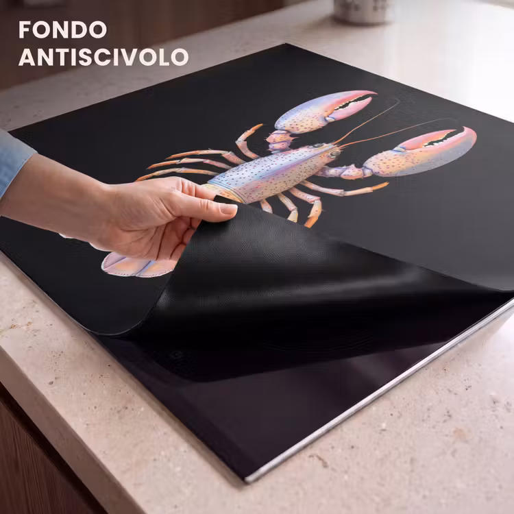 Protezione piano induzione - Cancro - Rosa - Morbido - Nero — 6