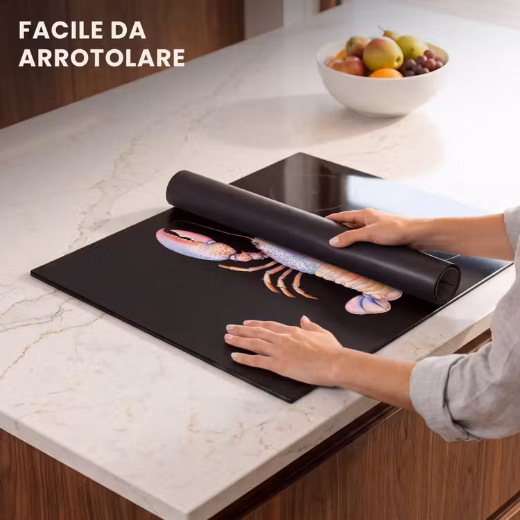 Protezione piano induzione - Cancro - Rosa - Morbido - Nero — 7