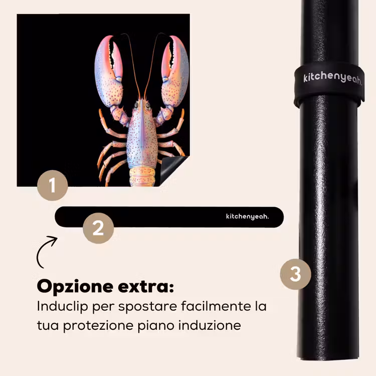 Protezione piano induzione - Cancro - Rosa - Morbido - Nero — 8