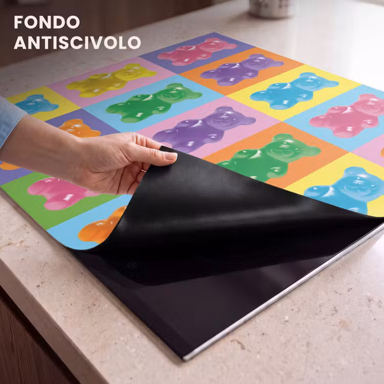 Protezione piano induzione - Arte - Caramelle - Colori — 6