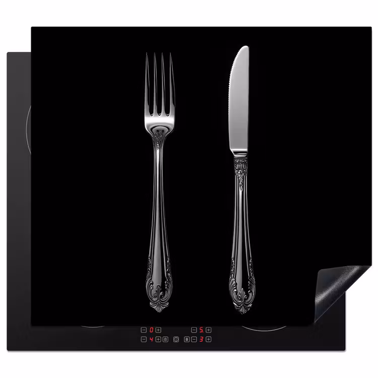 Protezione piano induzione - Forchetta - Coltello - Argento — 1