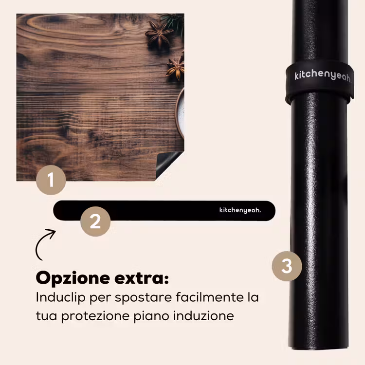 Protezione piano induzione - Legno - Rustico - Caldo - Naturale — 8