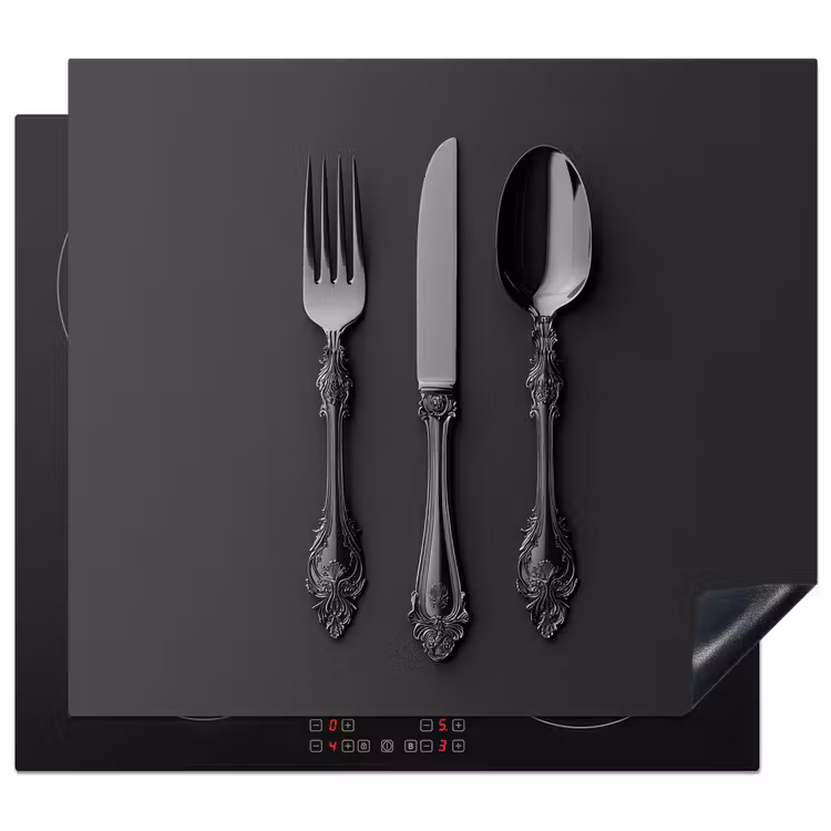 Protezione piano induzione - Posate - Nero — 1