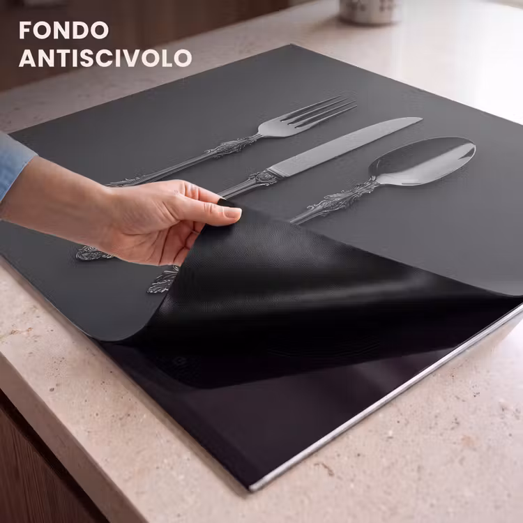 Protezione piano induzione - Posate - Nero — 6