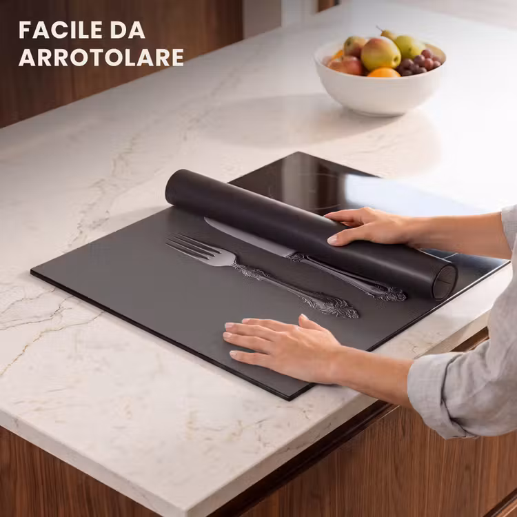 Protezione piano induzione - Posate - Nero — 7
