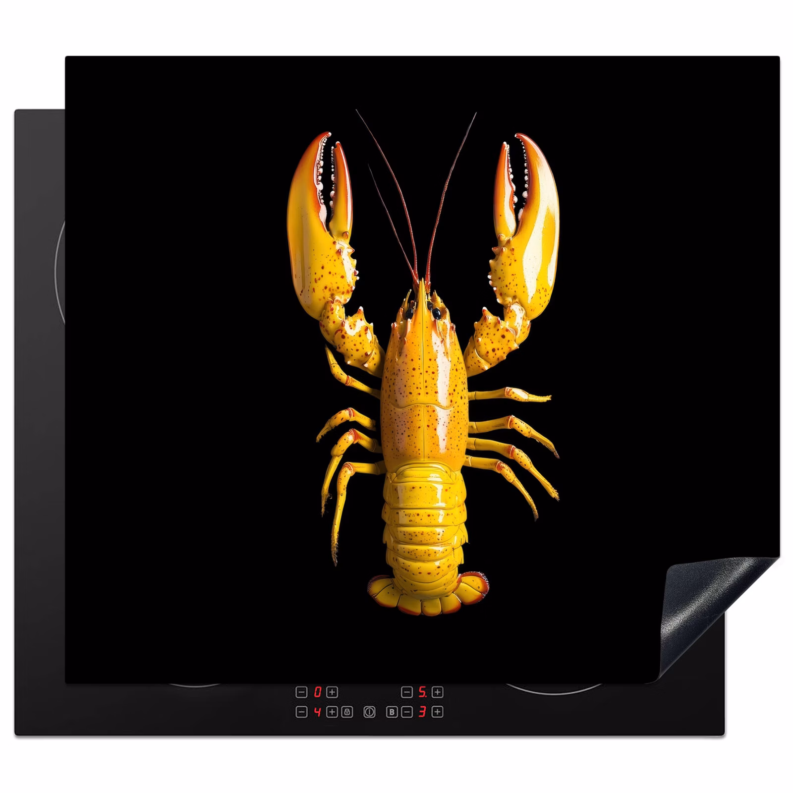 Protezione piano induzione - Cancro - Giallo - Puntini - Solido — 1