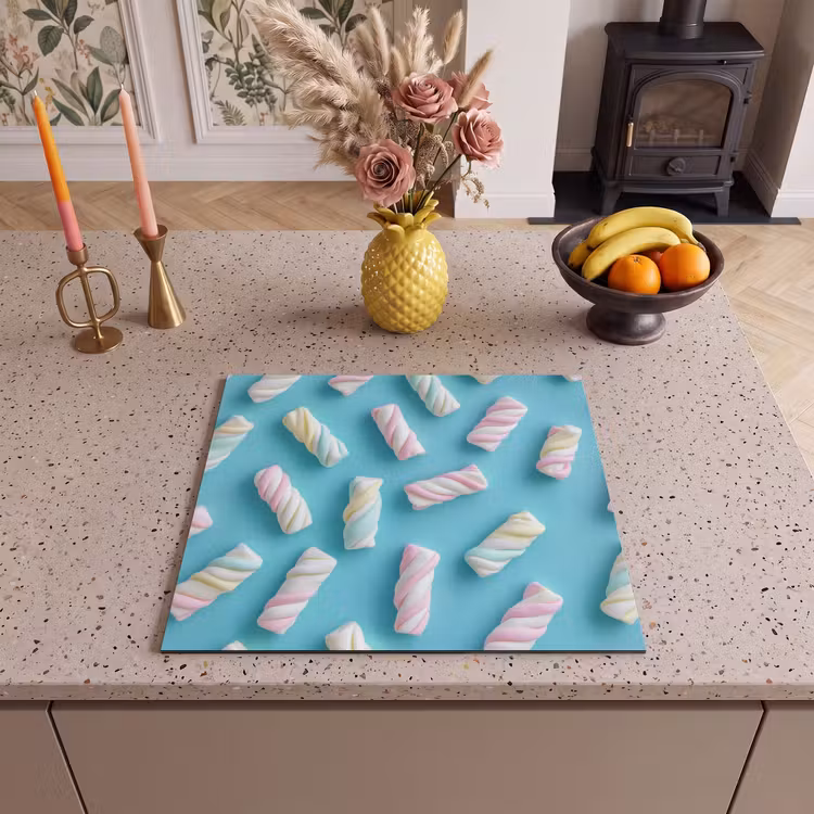 Protezione piano induzione - Bacon - Pastello - Caramelle - Blu — 3