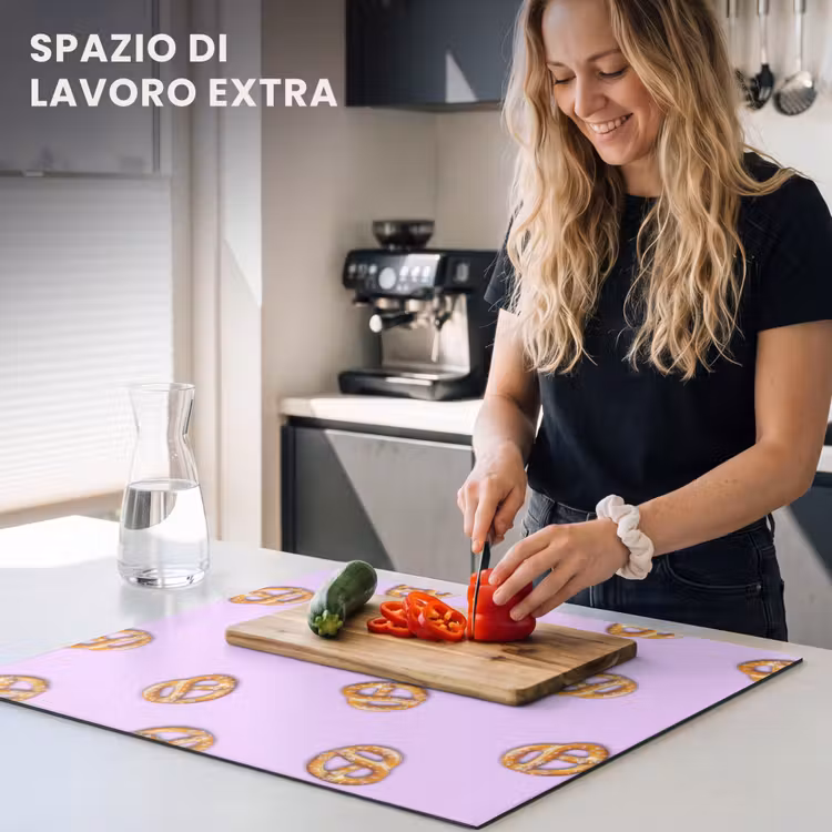Protezione piano induzione - Pretzel - Cibo - Viola — 5