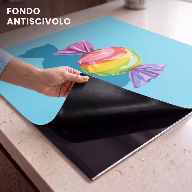 Protezione piano induzione - Blu - Caramelle - Arcobaleno — 6