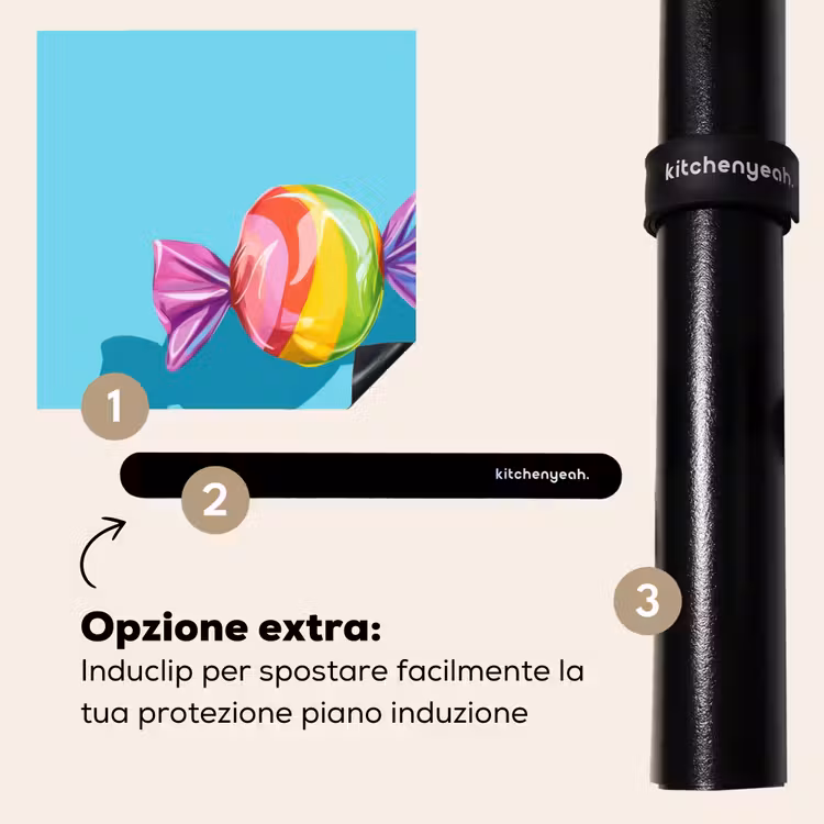 Protezione piano induzione - Blu - Caramelle - Arcobaleno — 8