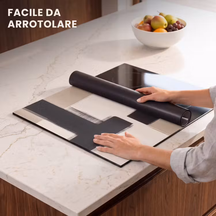 Protezione piano induzione - Nero - Astratto - Giapponese — 7