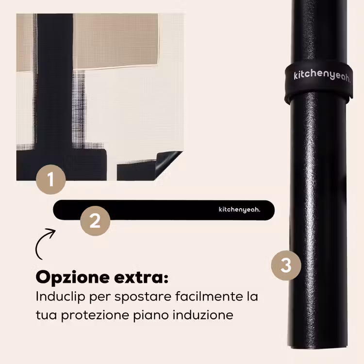 Protezione piano induzione - Nero - Astratto - Giapponese — 8