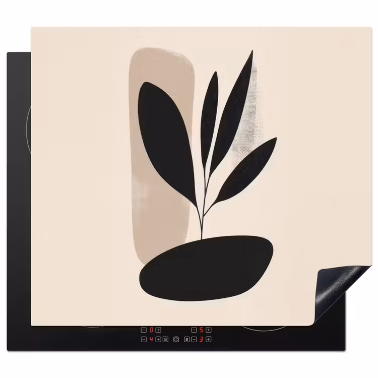 Protezione piano induzione - Pianta - Beige - Giapponese — 1