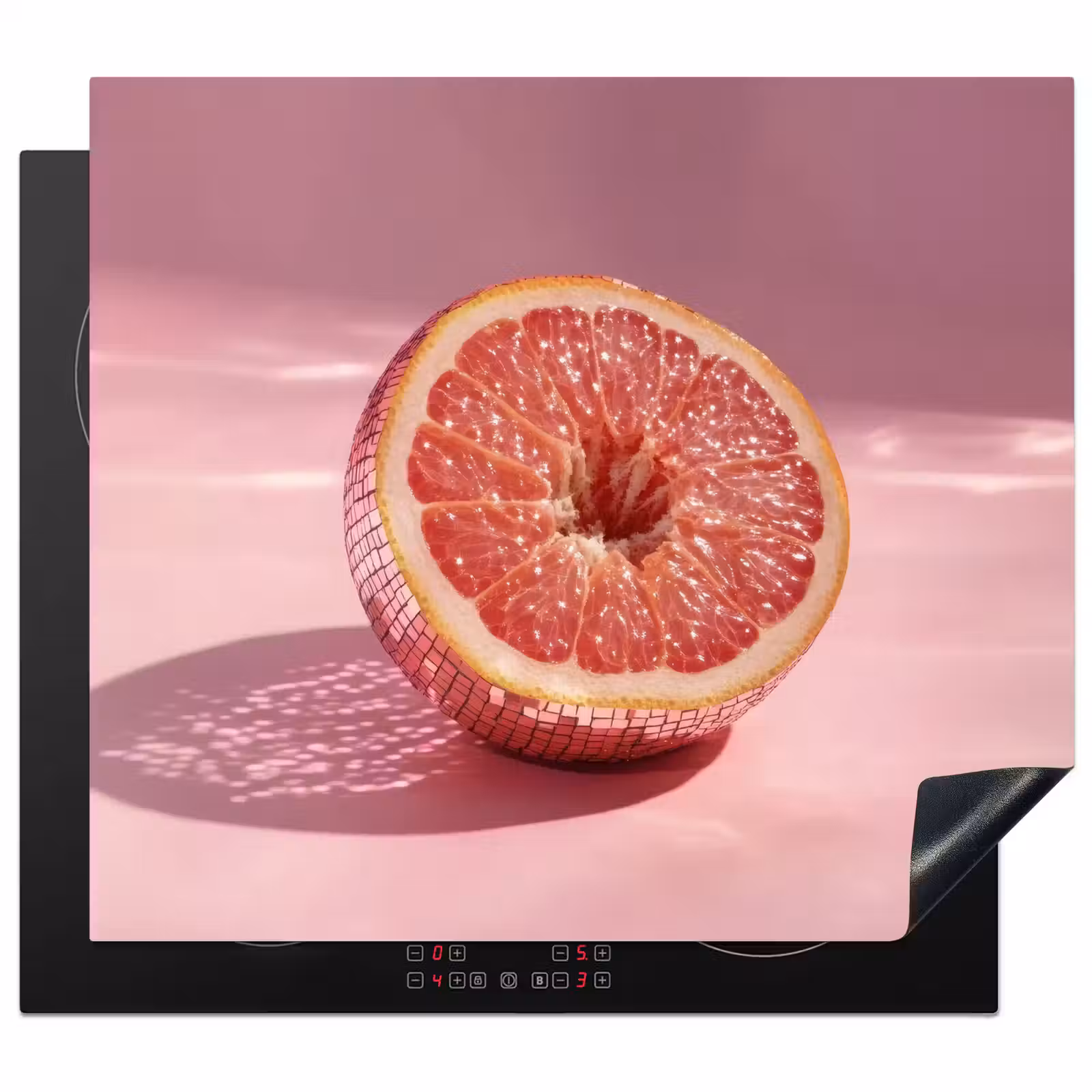 Protezione piano induzione - Pompelmo - Rosa - Disco - Lucido — 1