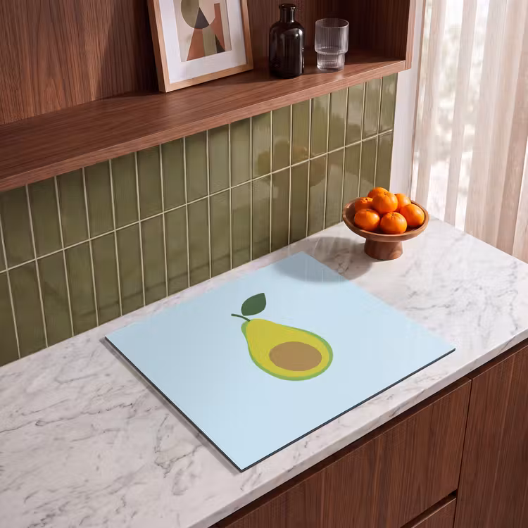 Protezione piano induzione - Avocado - Illustrazione - Verde - Frutta — 4