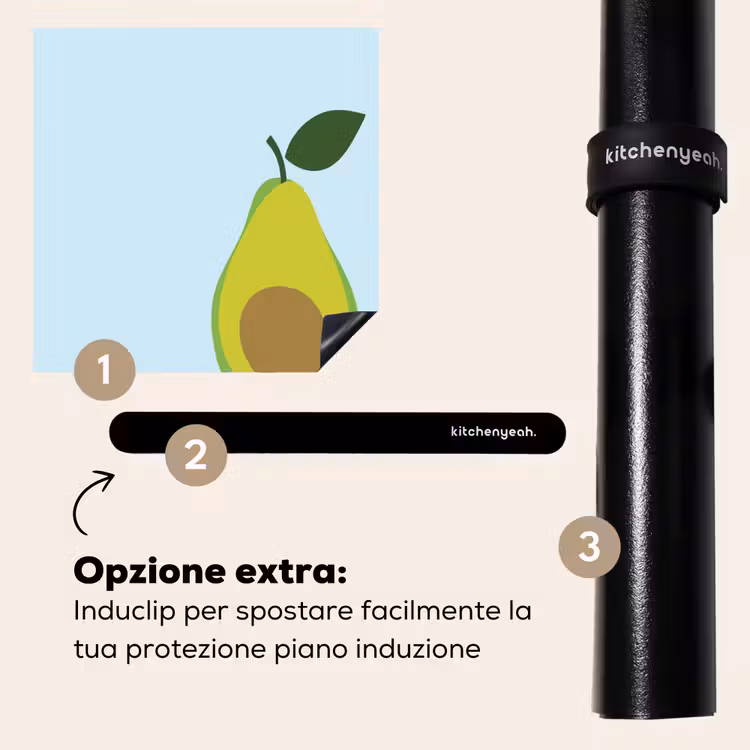 Protezione piano induzione - Avocado - Illustrazione - Verde - Frutta — 8