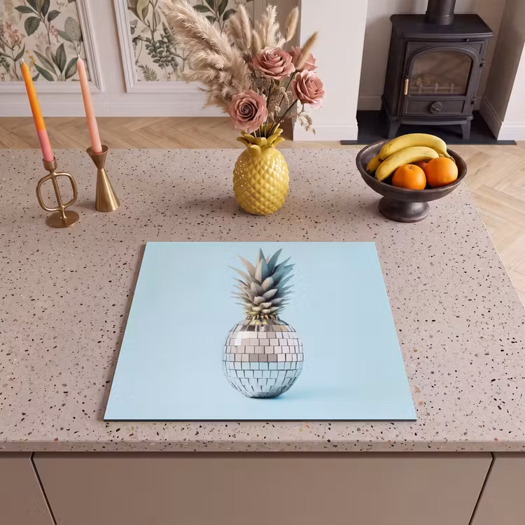 Protezione piano induzione - Blu - Ananas - Disco - Discoball — 3