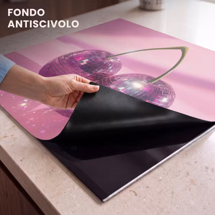Protezione piano induzione - Glitter - Disco ball - Rosa - Ciliegia — 6