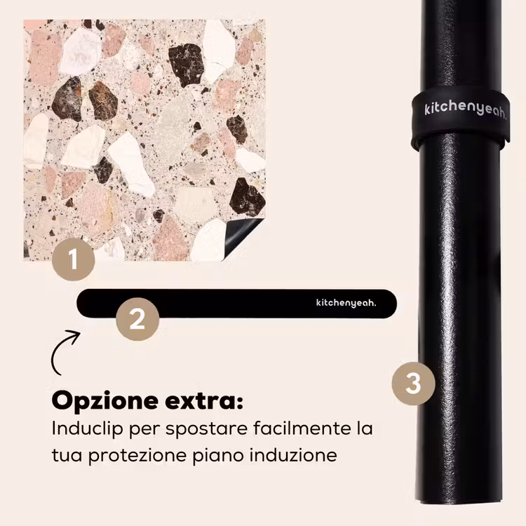 Protezione piano induzione - Luce - Rosa - Terrazzo - Pietre — 8