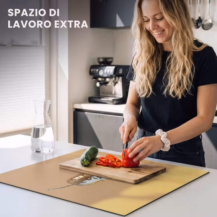 Protezione piano induzione - Oro - Disco - Glitter - Pera — 5