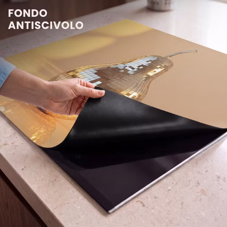 Protezione piano induzione - Oro - Disco - Glitter - Pera — 6