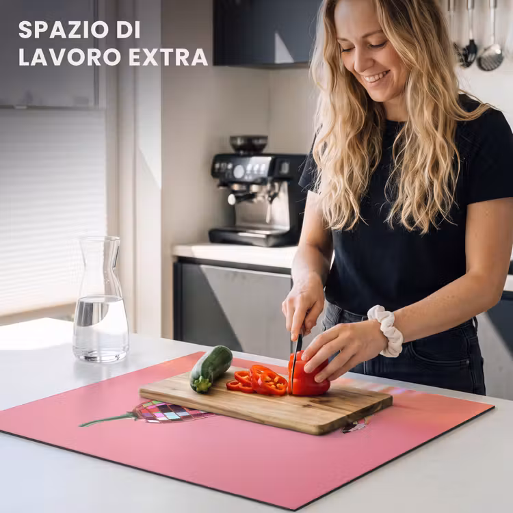 Protezione piano induzione - Pepe - Disco - Rosso - Glitter — 5